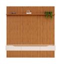 Ver imagem 2 de Painel Moderno Com Rack Suspenso Até 75 Polegadas 223cm x 240cm Freijó Off White Atlantis Shop Jm