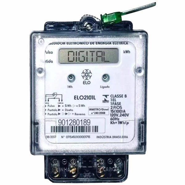 Relógio Energia Medidor Monofásico Elo 2101l 110v Ou 220v