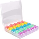 Ver imagem 1 de Kit 10 Caixa Organizador Box Estojo Plástico com 25 Bobinas Altas Coloridas Para Maquina de Costura