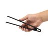 Pegador de Silicone Pinça Oikos Alimentos Cozinha 21cm:PRETO - 2