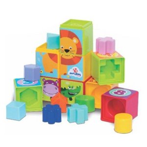 Brinquedo Educativo Cubo Didático 5 em 1 + 18 Meses - Mercotoys