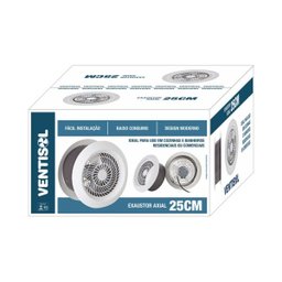 Ventilador Axial Exaustor 25cm 220V Premium Ventisol - 2