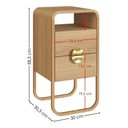 Ver imagem 3 de Mesa de Cabeceira Luna 300 2GAV Han/Dou 28092