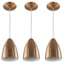 Ver imagem 1 de Kit 3 Pendentes Vegas Premium Gourmet em Aluminio New Cobre
