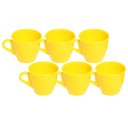 Ver imagem 1 de Kit 6 Xicaras em Acrílico Cristal de Café - Chá Decor - Amarela