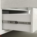 Ver mais imagens de Balcão Gabinete para Banheiro com Pés sem Tampo 80cm Malezia B06 Cristal - Lyam Decor