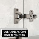 Ver imagem 7 de Balcão Gabinete para Banheiro com Pés sem Tampo 80cm Malezia B06 Cristal - Lyam Decor