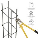 Ver imagem 2 de Tesoura Alicate Corta Vergalhão Ferro Aço Cadeado 450mm 18