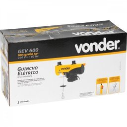 Guincho elétrico para 300 kg/600 kg GEV 600 220 V Vonder - 3