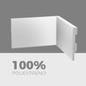 Rodapé Poliestireno 10cm Liso Branco 2m Rm Decor - 3