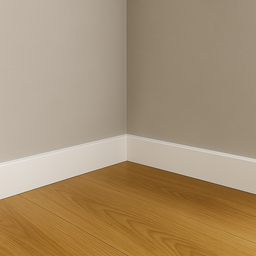Rodapé Poliestireno 10cm Liso Branco 2m Rm Decor - 4