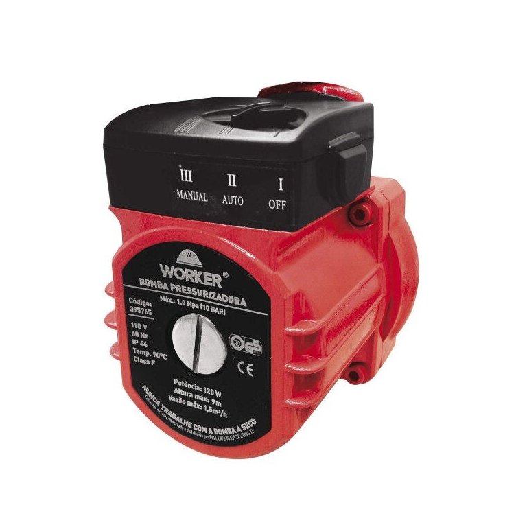 Bomba Pressurizadora de Água 120w Worker
