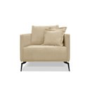 Ver imagem 5 de Kit 2 Poltronas Decorativa Livorno Linho com Pés em Aço Ssx Multicoisas Dourado