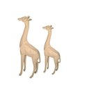 Ver imagem 2 de escultura girafa em poliresina 29,5x12x5cm mart