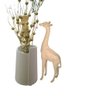 escultura girafa em poliresina 29,5x12x5cm mart - 4
