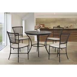 CONJUNTO MESA FAMA MOSCOU FIO 6 PEÇAS COM TAMPO MDP - TABACO - 3