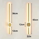 Ver imagem 5 de Luminária Arandela Parede 60cm Barra Led 24 Watts Gimpo Kjbd-163:dourado