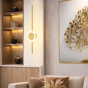 Ver imagem 2 de Luminária Arandela Parede 60cm Barra Led 24 Watts Gimpo Kjbd-163:dourado