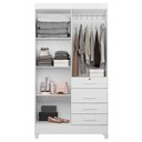 Ver imagem 6 de Guarda Roupa Infantil Ambiente Sobral 4 Portas Branco Flex - Moval