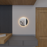 Espelho Orgânico Decorativo Lapidado com Led 50x50 Cm E08 para Sala, Quarto, Banheiro, 3000k 110v - 7