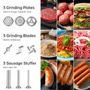 Ver imagem 4 de Moedor de Carne Metálico Amzchef para Juicer com 3 Tubos de Enchimento
