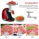 Ver imagem 5 de Moedor de Carne Metálico Amzchef para Juicer com 3 Tubos de Enchimento