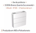 Ver imagem 2 de Arandela Led Branca 6w 3000k Bivolt