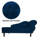 Ver imagem 5 de Recamier Namoradeira Divã Lado Direito Larissa Suede Azul Marinho - Ds Estofados