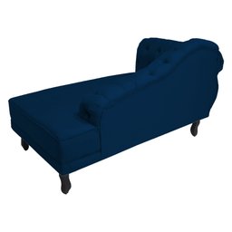 Recamier Namoradeira Divã Lado Direito Larissa Suede Azul Marinho - Ds Estofados - 4