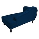 Ver imagem 4 de Recamier Namoradeira Divã Lado Direito Larissa Suede Azul Marinho - Ds Estofados