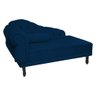 Recamier Namoradeira Divã Lado Direito Larissa Suede Azul Marinho - Ds Estofados - 3