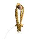 Ver imagem 2 de Espelho Decorativo Hole Alça Sisal Amarelo 60x45cm Orgânico