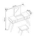 Ver mais imagens de Penteadeira com Espelho Josefina JB 7600 Espresso Móveis