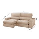 Ver imagem 4 de Sofá Aspem Linho 02 Módulos de 80cm B25cm Meu Sofá Online