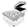 Cama Box com Baú Casal + Colchão de Molas Ensacadas - Probel - Evolution 138cm - Branco Branco - 1