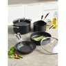 Conjunto de Panelas KitchenAid de Alumínio Anodizado 6 peças Onyx Black - KII76AEONA - 2
