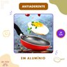 Frigideira Ovos 14Cm Antiaderente Cabo Baquelite Vermelha Aluminio Fácil Lavar Não Gruda Resistente  - 5