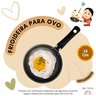 Frigideira Ovos 14Cm Antiaderente Cabo Baquelite Vermelha Aluminio Fácil Lavar Não Gruda Resistente  - 6