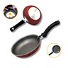 Frigideira Ovos 14Cm Antiaderente Cabo Baquelite Vermelha Aluminio Fácil Lavar Não Gruda Resistente  - 1