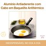 Frigideira Ovos 14Cm Antiaderente Cabo Baquelite Vermelha Aluminio Fácil Lavar Não Gruda Resistente  - 4