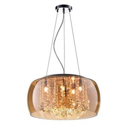 Lustre Pendente Ambar Cristal 40cm - Startec - 1