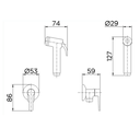 Ver imagem 2 de Ducha Higiênica com Registro e Gatilho Gali Docol 00800806