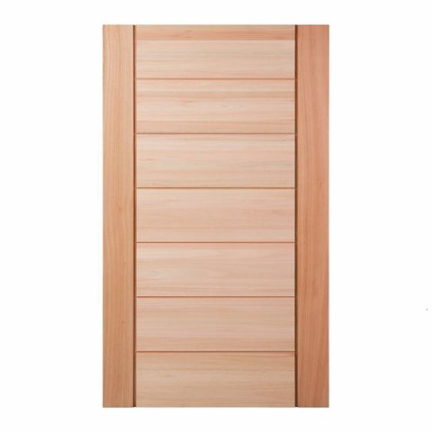 Folha de Porta Maciça em Eucalipto Acabamento Natural 210x120cm PM58 Quartier Cruzeiro Portas