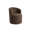 Ver imagem 2 de Poltrona Curva Orgânica Nature Gaia Boucle Marrom - Montanaris Decor