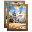 Ver imagem 1 de Kit 2 Porta Retrato Molduras 30x40 Dourado