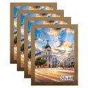 Ver imagem 1 de Kit 4 Porta Retrato Molduras 30x40 Dourado