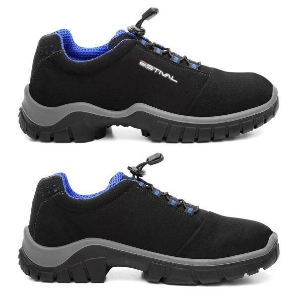 Sapato de Segurança em Microfibra – Preto e Azul – Estival – EN10021S2 - CA 28.140 - 39 - 3