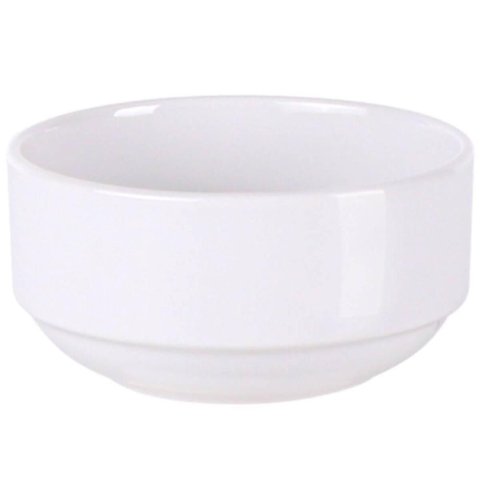 Tigela Bowl de Porcelana Branca 138ml Pequeno Tramontina Paola Empilhável Frutas Sobremesa Avulso