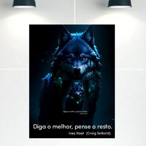 Quadro Decorativo Tela Canvas Animais Ref:qban2 Lojall 60 X 40 Cm Borda Infinita