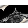 Tela Torre Eiffel Preto e Branco - 70x46 - 1